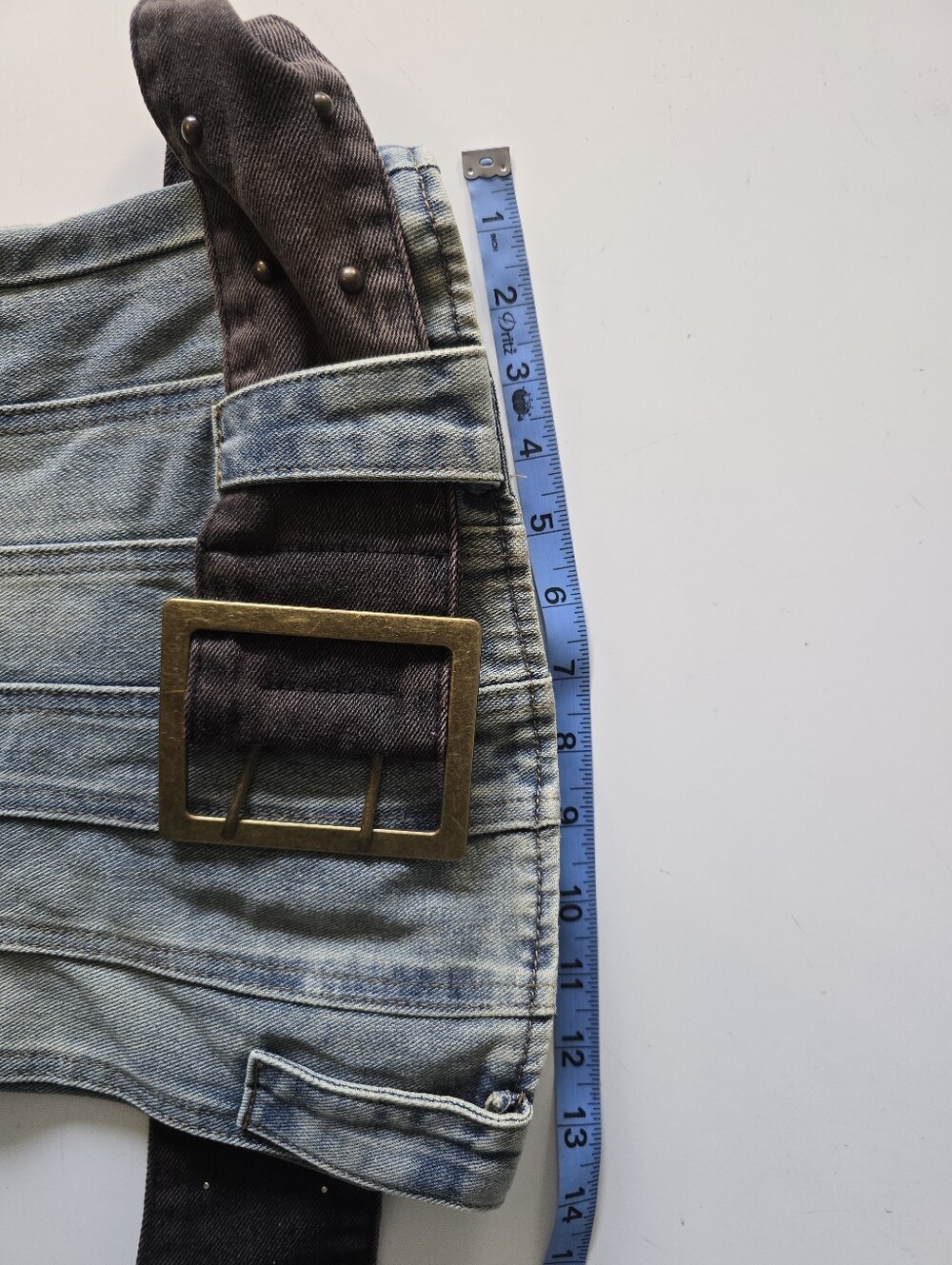 Jaded London Chelsea Denim Kilt Mini Dress Size 2 NEW - Picture 9 of 12